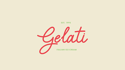 Gelati logotype brand branding custom type custom typography gelati gelato graphic design hand drawn handdrawn icecream lettering logo logotype typography