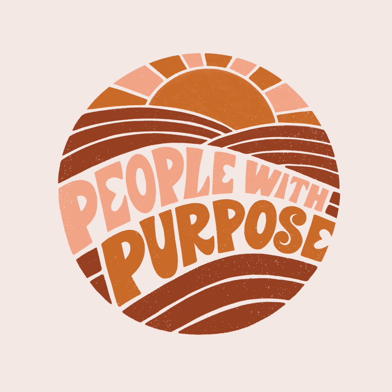 People with Purpose branding circle lettering circle logo circle logo design design graphic design hand lettering illustration lettering lettering logo logo purpose purpose logo