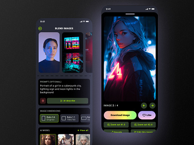 MIXPIX.AI - Blend multiple images concept concept mobileapp productdesign ui ux