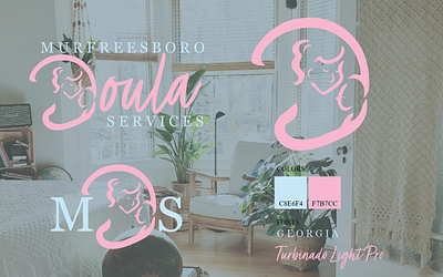 MURFREESBORO DOULA SERVICES branding doula graphic design logo pink