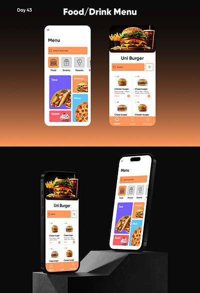 Daily UI Design Food/Drink Menu | #uix101 dailyui design drink menu food menu menu app ui uidesing uix101 ux