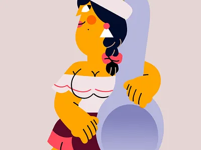 Ms. January adobe ill ilustración jhonny núñez procreate vector