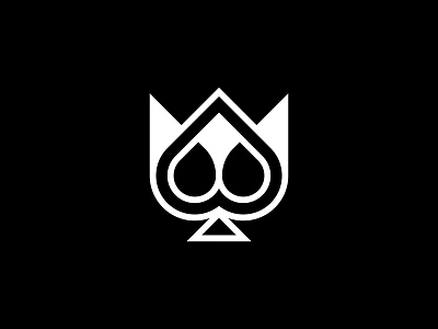 Elegant Crown Spade Logo ace logo crown crown logo design elegant logo finance game icon illustration logo logo design logodesign luxury logo minimal minimalist logo modern poker spade spade logo