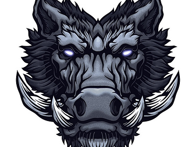 Wild hog design graphic design illustration