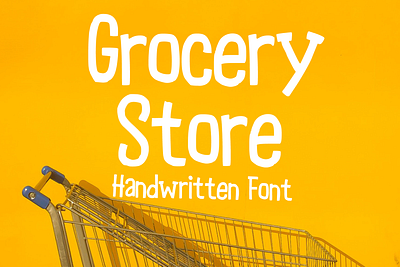 Grocery Store Font cartoon comic design display font font font design graphic graphic design hand drawn font hand drawn type hand lettering handwritten headline lettering logotype text type design typeface typeface design typography