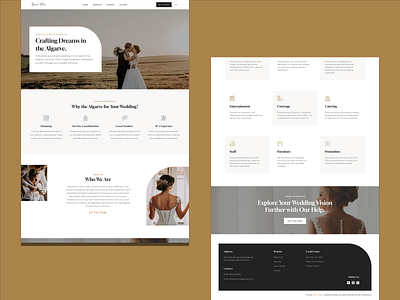 Wedding Website events landing page ui wedding wedding planner