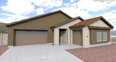 House Rendering using SketchUp 3d architecture design illustration rendering residential sketchup
