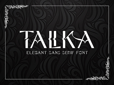 Talika - Sans Serif Font brand decorative design fashion font ligature lowercase regular sans serif stylish typeface typography uppercase