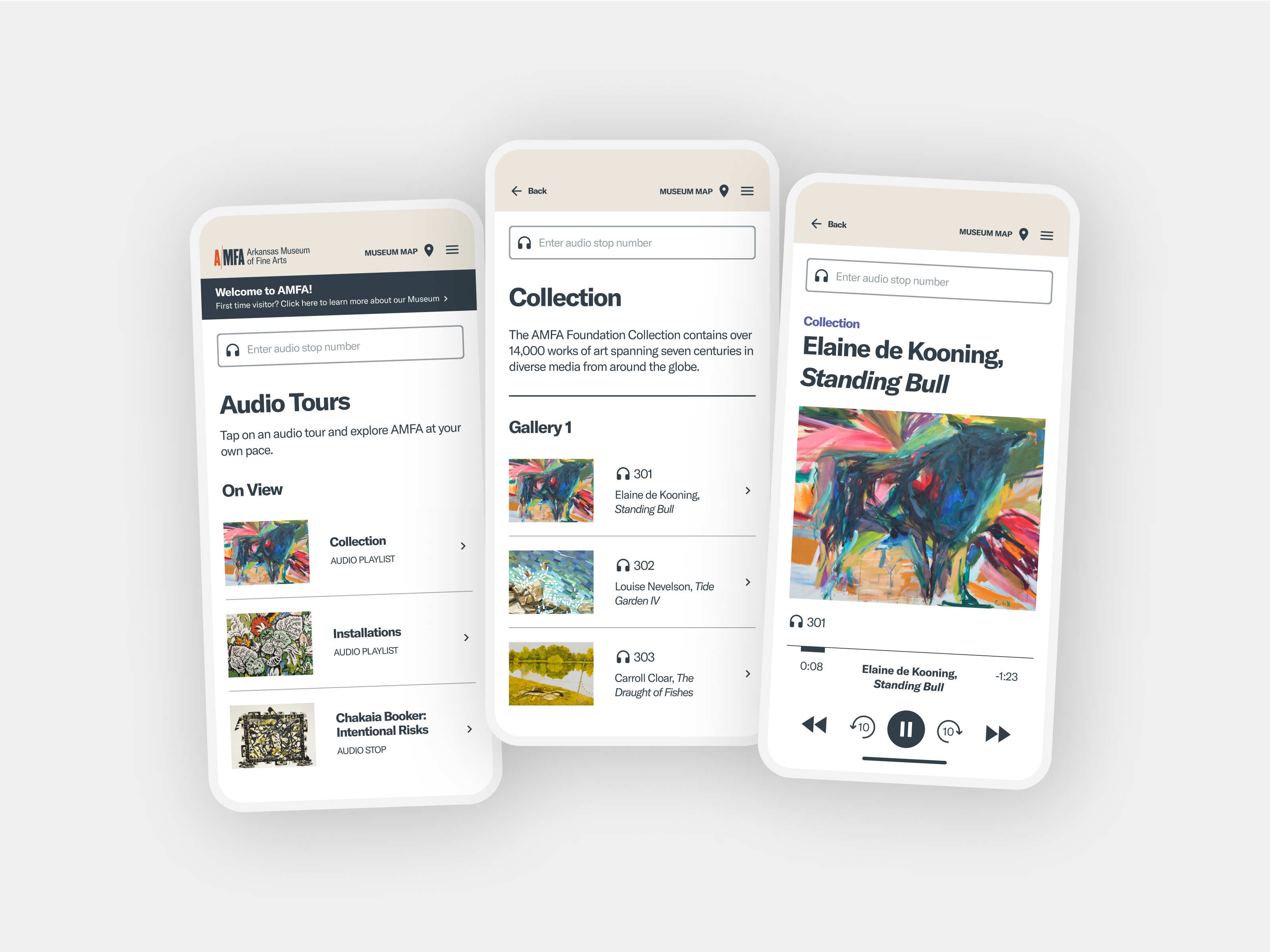 Museum of Fine Arts 🎧 Audio Tours art audio gallery guide mobile museum paintings track ui website