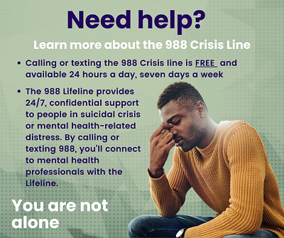 988 Crisis Line Promo 988 crisis line mental health line mental health support milwaukee non profits milwaukee wi suicide prevention