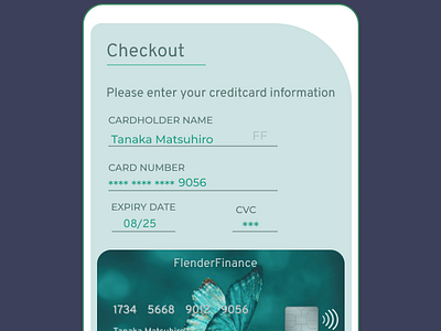 Credit Card Checkout Daily UI #002 checkoutdesign dailyui graphic design ui