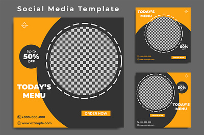 Social Media Template Vol 28 branding design graphic design illustration line logo typography ui ux vector