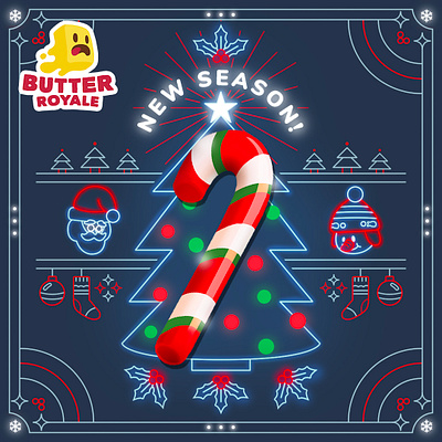 Butter Royale: Social Content art direction graphic design illustration instagram social content vector video game