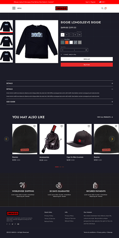 Single product page UI Design for wordpress woocomerce ecomerce product page redesign website ui single product page ui wordpress