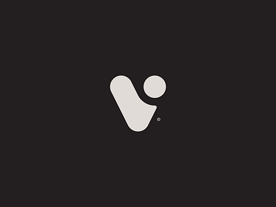 Viterra - V community curve dot heart letter v logo mark resiliency tech