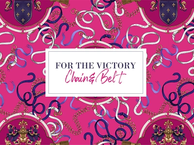 Seamless Pattern Design : For the victory chain & belt baroque graphic design illustration package design pattern pattern design print design surface design textile design