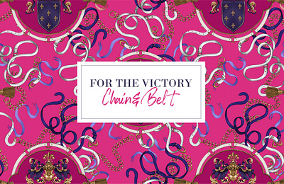 Seamless Pattern Design : For the victory chain & belt baroque graphic design illustration package design pattern pattern design print design surface design textile design