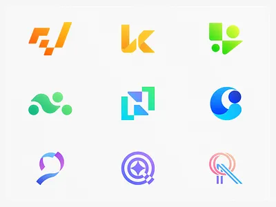 Logofolio - J to R Letter Logo Collection brand brand identity branding collection design gradient gradient logo graphic design identity initial lettermark logo logo collection logo design logofolio minimalist logo modern logo monogram portfolio visual identity