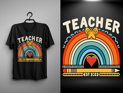 Teacher T-shirt design. adobe photoshop