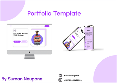 Simple Portfolio Template branding ui