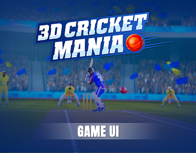 3D Cricket Mania Game UI 3d cricket mania game ui game game design gui ui