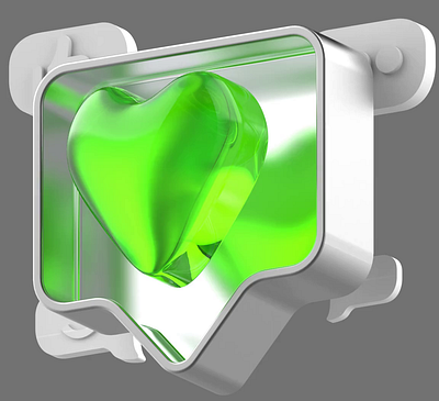 Green 3D iser interface icons 3d branding graphic design motion graphics ui