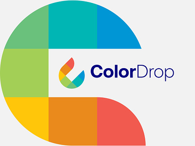 ColorDrop app icon branding color colorful logo creative drop gradient logo logodesign logomaker logos modern paint logo trend 2024