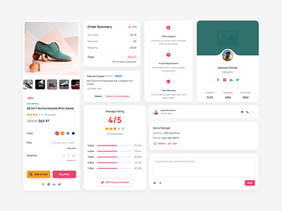 pingNpay.Design System for E-commerce. UI Widgets atomic design blockchain crypto dashboard cards dashboard ui design system e commerce fintech menu modal navigation popups product design product page profile saas ui ui components ux widgets