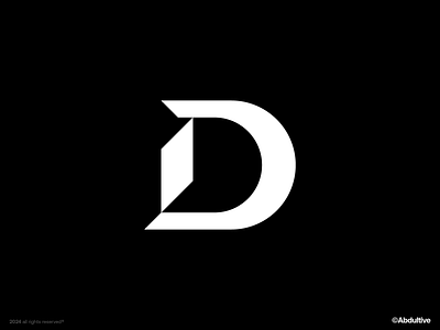 monogram letter D logo exploration .001 brand branding design digital geometric graphic design icon letter d logo marks minimal modern logo monochrome monogram negative space