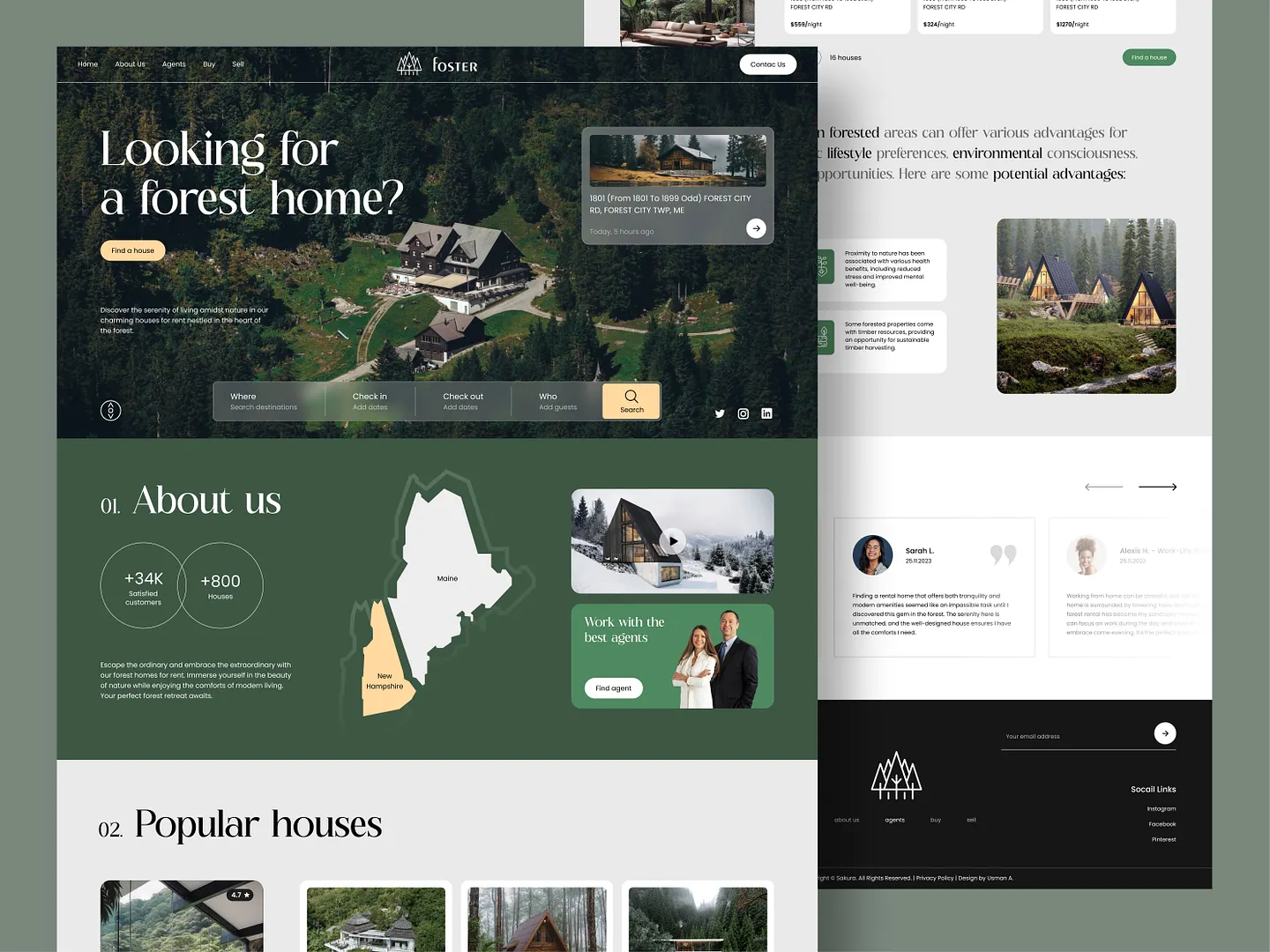 Stunning Real Estate Investment Website Design for Forest Homes