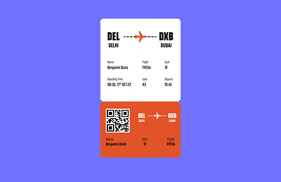 #DailyUI Day 24 - Boarding Pass boarding pass dailyui design figma ui ui challenge uiux user experience user interface ux