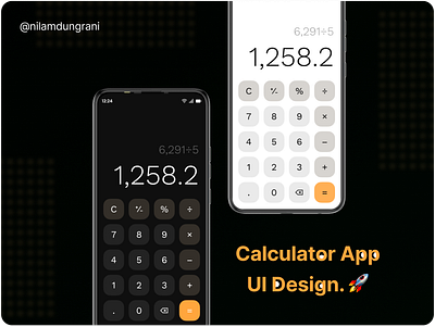 Calculator App UI Design app application design branding creative design design mind graphic design illustration logo ui