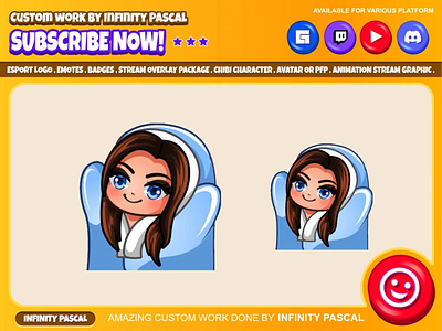 👩🏼‍🦰🩷Chibi Girl Cozy Blanket Animation🩷👩🏽 animation blanket chibi style cozy custom design custom emotes twitch design discord emotes facebook emotes freelance girl illustration loyalty badges open commission twitch emotes youtube emotes