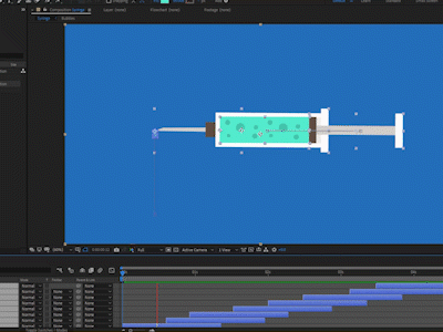 Syringe 2danimation after affects after effects animation aftereffects animation design illustration motion animation motiongraphics ui