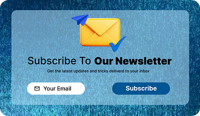 Newsletter Sign Up Page #DailyUI d newsletter ui