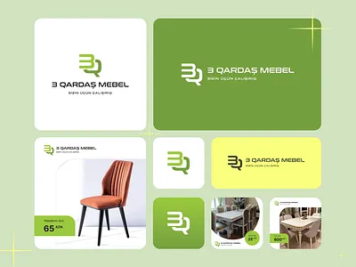 Furniture logo branding design branding furniture graphic design green logo logo mebel mobilya