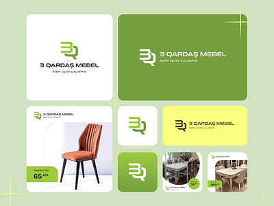 Furniture logo branding design branding furniture graphic design green logo logo mebel mobilya