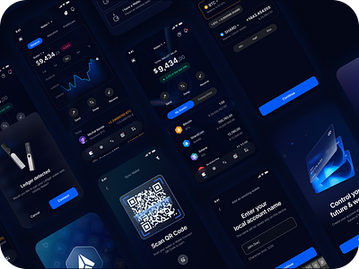 Infinity Wallet - UI design elements for the crypto wallet account app appdesign bank banking bitcoin crypto cryptocurrency dashboard design designer finance fintech stats ui ux wallet web