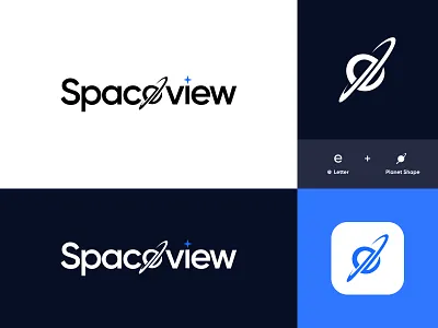 SpaceView Logo branding concept creativedesign darkmode exploration graphic design icon logo logodesign logomark logoshowcase minimalism space spacelogo uniquelogo visualidentity