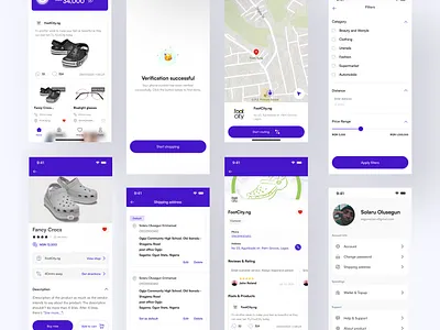 E-commerce mobile app ai app application design designer e commerce interface mobile profile shop store success ui uiux ux