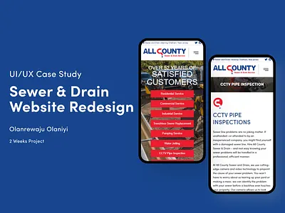 Sewer & Drain Website Redesign branding figma foul odors graphic design kitchen drains safety sink and toilet drains web design website wordpress
