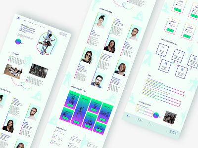 Landing page для студии танцев ProDanse figma ui uiux design web design