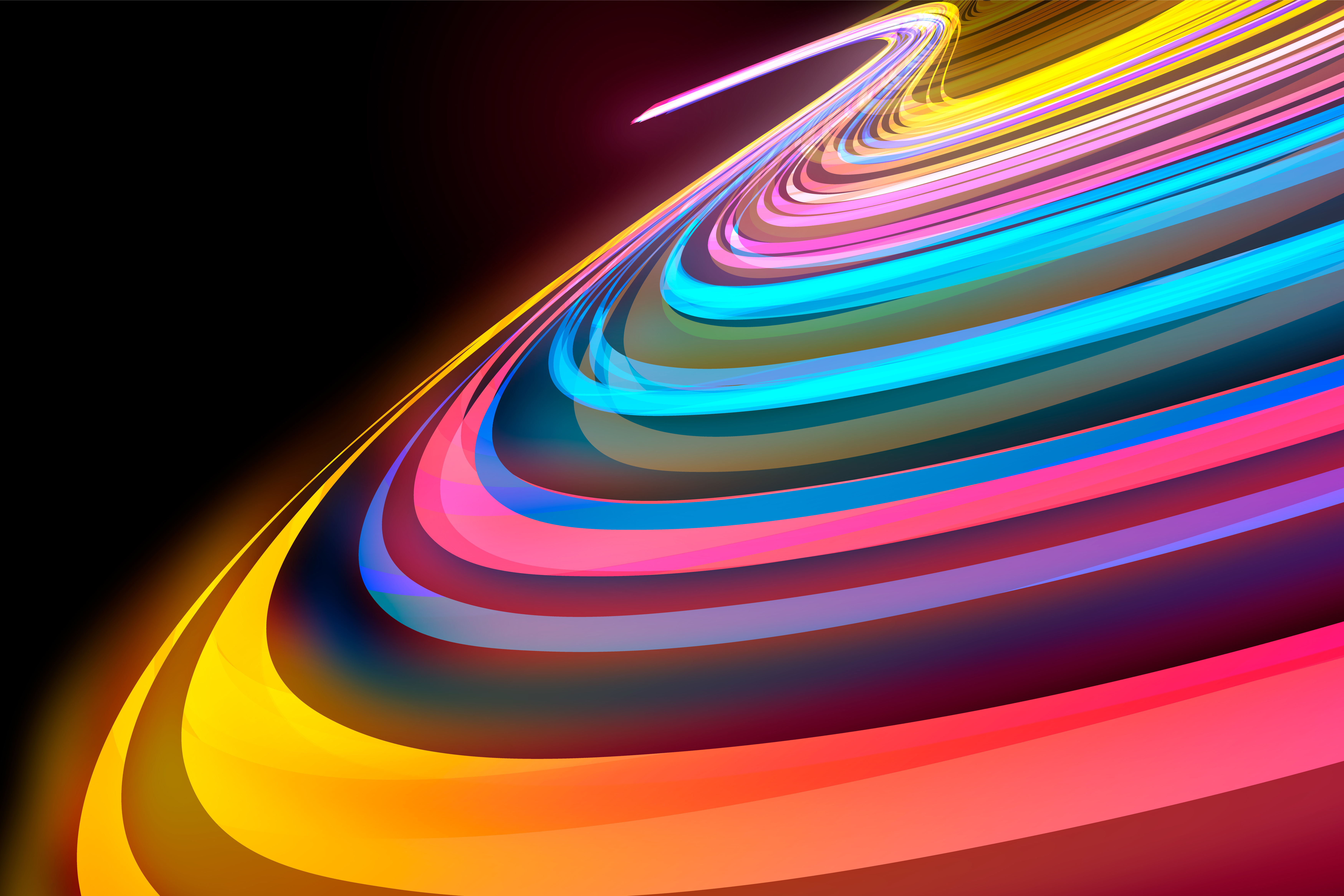 Example of Light Trail Background, Wallpaper, FHD, Made By SkillVortex.