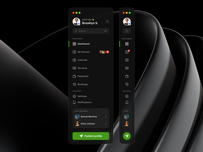 Sidebar Nabvigation-bar ✌️ design graphic design navbar navigationbar ui