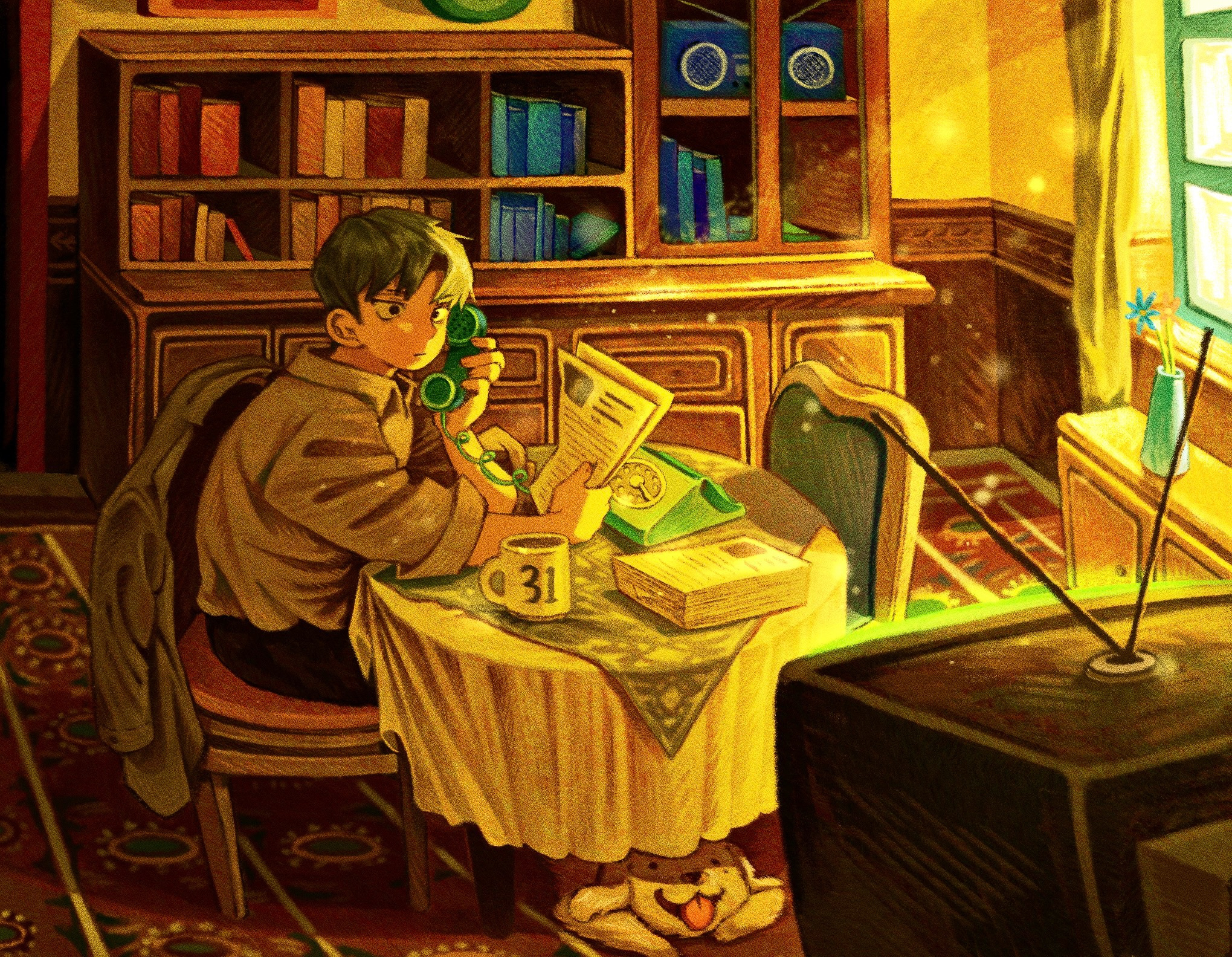 The moment it starts digital art digital illustration fairytale illust illustration secondaory sunshine vintage warm