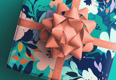 Small Party Gift Mockup wrapping