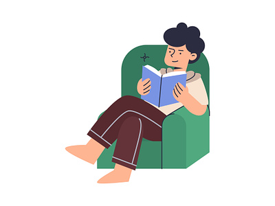 Reading Book📖 book illustration design design exploration graphic design illustration me time reading reading book reading illustration
