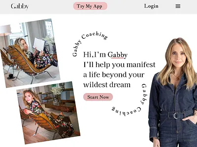 Gabby Coaching website branding coach design developement graphic design illustration typograpghy website