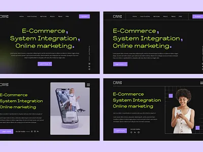 Online marketing banner designs banner design clean e commerce graphic design header hero image illustration marketing minimal modern online marketing system integration trend ui design web design website banner website design website header website hero