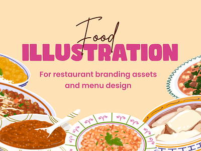 Food Illustration animation bundle food food bundle food illustration illustration illustrations menu design risotto soup